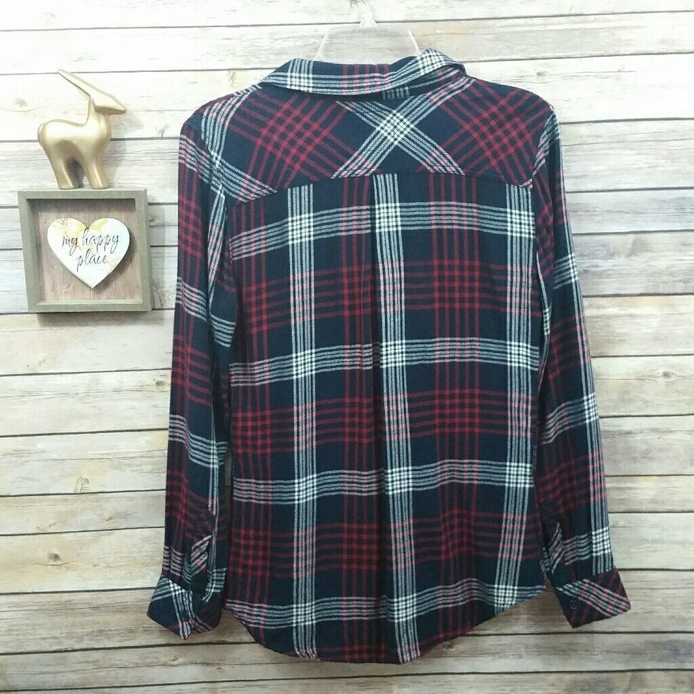 Rails Hunter Flannel Red And Blue Size Small - image 7